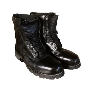 Vibram steel toe boots. Size 13. Black. Vintage
